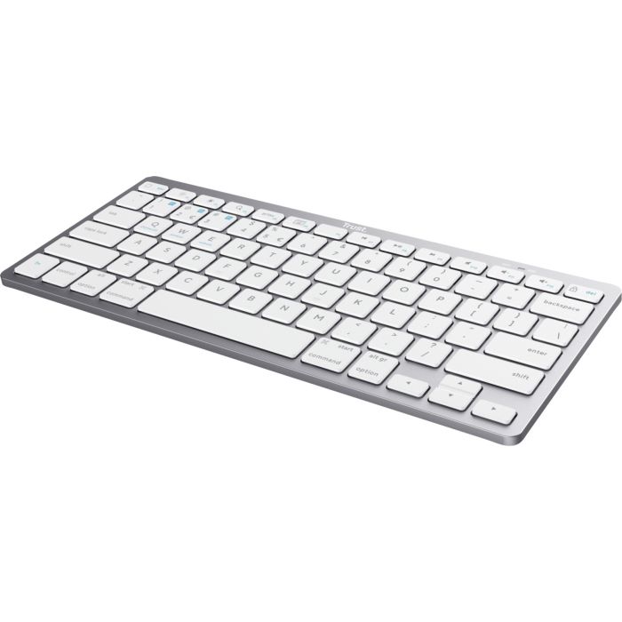 TECLADO TRUST 24654 BLUETOOTH-INALAMBRICO PLATA